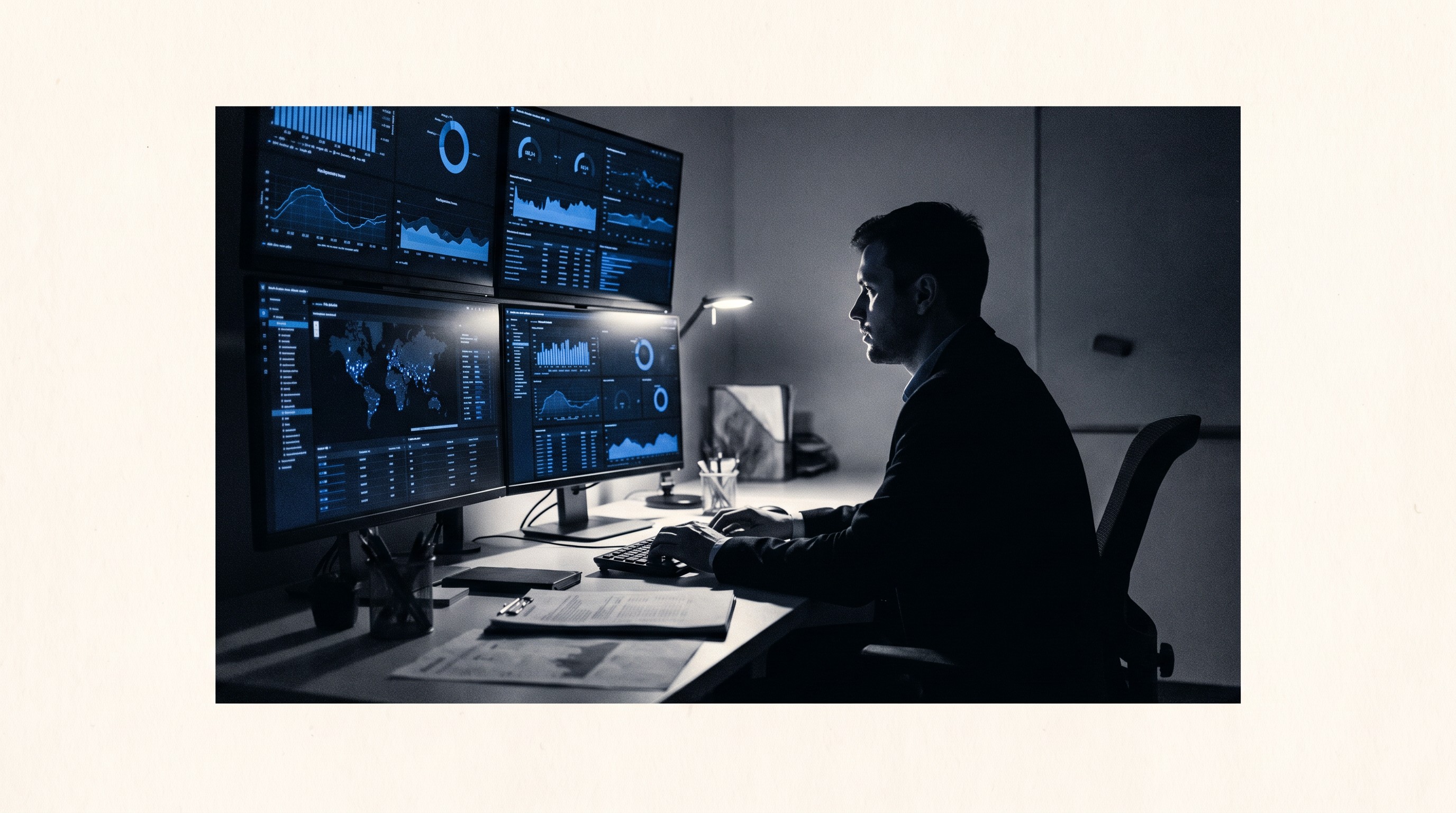 Dashboard met monitoring-indicatoren voor een cloudomgeving